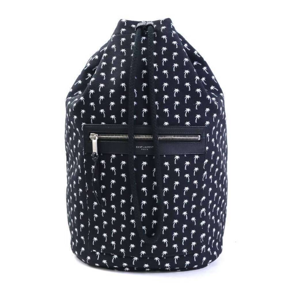 Saint Laurent shoulder bag canvas black white